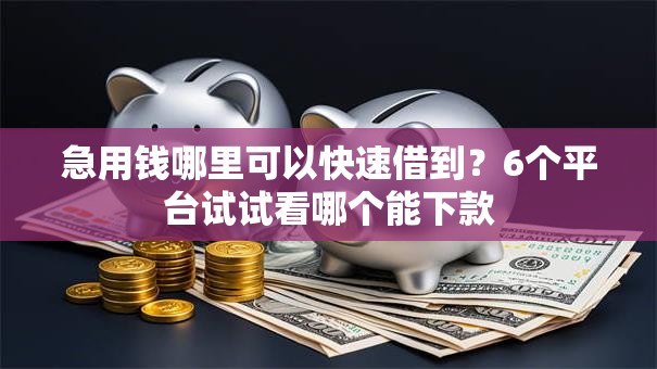 急用钱哪里可以快速借到?6个平台试试看哪个能下款 急用钱哪里可以快速借到?6个平台试试看哪个能下款