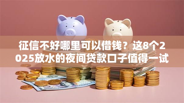 征信不好哪里可以借钱?这8个2025放水的夜间贷款口子值得一试 征信不好哪里可以借钱?这8个2025放水的夜间贷款口子值得一试