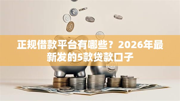 正规借款平台有哪些？2026年最新发的5款贷款口子