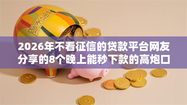2026年不看征信的贷款平台网友分享的8个晚上能秒下款的高炮口子我觉得不错! 2026年不看征信的贷款平台网友分享的8个晚上能秒下款的高炮口子我觉得不错!