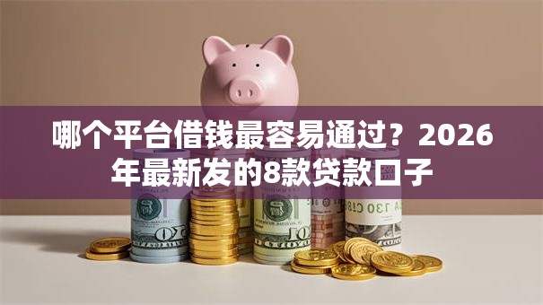 哪个平台借钱最容易通过?2026年最新发的8款贷款口子 哪个平台借钱最容易通过?2026年最新发的8款贷款口子