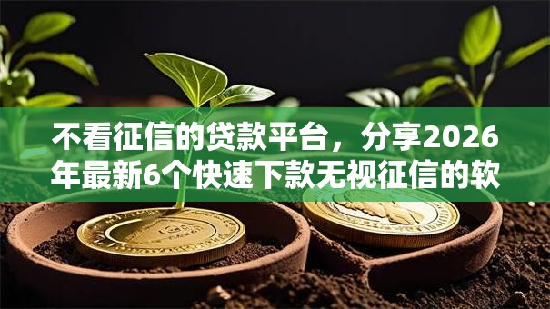 不看征信的贷款平台,分享2026年最新6个快速下款无视征信的软件 不看征信的贷款平台,分享2026年最新6个快速下款无视征信的软件
