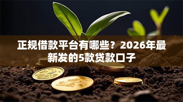 正规借款平台有哪些?2026年最新发的5款贷款口子 正规借款平台有哪些?2026年最新发的5款贷款口子