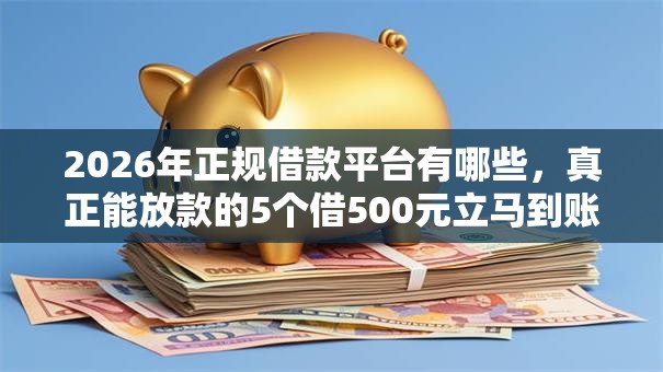 2026年正规借款平台有哪些,真正能放款的5个借500元立马到账软件推荐 2026年正规借款平台有哪些,真正能放款的5个借500元立马到账软件推荐