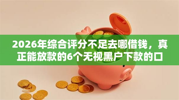 2026年综合评分不足去哪借钱，真正能放款的6个无视黑户下款的口子推荐