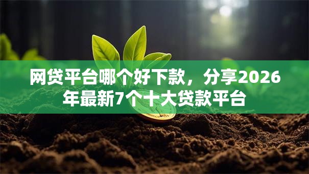 网贷平台哪个好下款,分享2026年最新7个十大贷款平台 网贷平台哪个好下款,分享2026年最新7个十大贷款平台