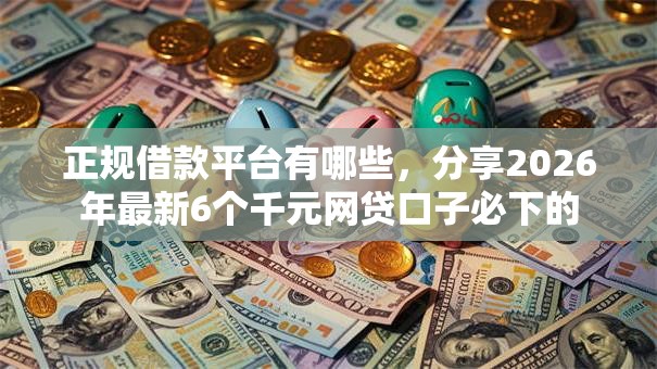 正规借款平台有哪些，分享2026年最新6个千元网贷口子必下的