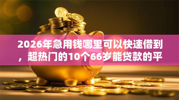 2026年急用钱哪里可以快速借到,超热门的10个66岁能贷款的平台推荐 2026年急用钱哪里可以快速借到,超热门的10个66岁能贷款的平台推荐