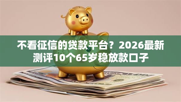 不看征信的贷款平台?2026最新测评10个65岁稳放款口子 不看征信的贷款平台?2026最新测评10个65岁稳放款口子